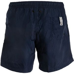 Bikkembergs, Badkleding, Heren, Blauw, S, Polyester, Heren Navy Blue Boxer Zwemkleding