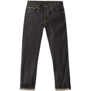 Nudie Jeans, Gritty Jackson Dry Selvage Jeans Blauw, Heren, Maat:W29