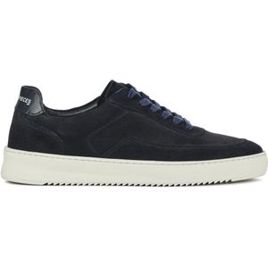 Filling Pieces, Schoenen, Heren, Blauw, 43 EU, Suède, Blauwe Suède Sneakers