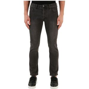 Emporio Armani, Denim 5-Pocket jeans 8N1J06 1Dhdz Zwart, Heren, Maat:W40