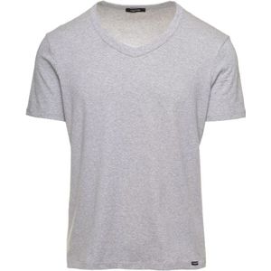 Tom Ford, Tops, Heren, Grijs, M, Katoen, Grijze T-shirts en Polos - T-Shirt V