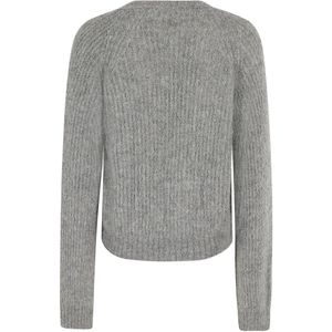 Roberto Collina, Truien, Dames, Grijs, S, Boucle English Cardigan