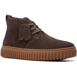 Clarks, Schoenen, Heren, Bruin, 41 EU, Suède, Bruine Enkellaarzen voor Heren