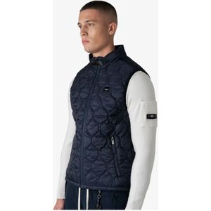 Quotrell, Klassieke Navy Heren Bodywarmer Blauw, Heren, Maat:2XL