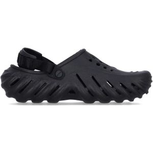 Crocs, Schoenen, Heren, Zwart, 45 EU, Echo Clog Lichtgewicht Rubber Slippers