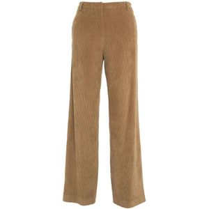 Gender, Broeken, Dames, Bruin, M, Wijde Pijp Corduroy Broek