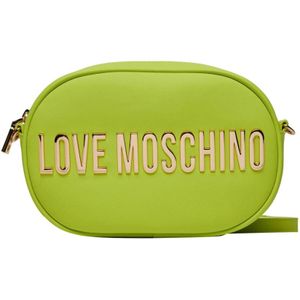 Love Moschino, Tassen, Dames, Groen, ONE Size, Fluorescerend Groene Synthetische Schoudertas