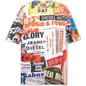 Diesel, Tops, Dames, Veelkleurig, S, 45e verjaardag limited edition T-shirt