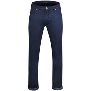 Moorer, Jeans, Heren, Blauw, W33, Denim, Diepblauwe Denim 5-Pocket Broek