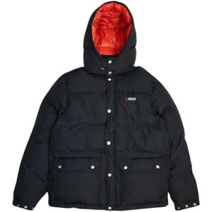 Deus Ex Machina, Jassen, Heren, Zwart, L, Summit Puffer Jas 3M Isolatie