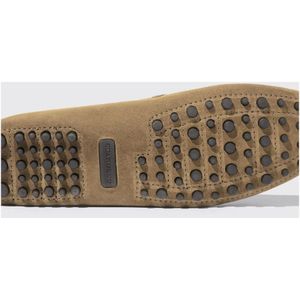 Scarosso, Schoenen, Heren, Beige, 39 EU, Suède, Beige Suède Handgemaakte Penny Mocassins