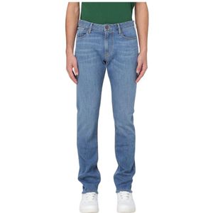 Giorgio Armani, Jeans, Heren, Blauw, W30, Katoen, Klassieke 5 Pocket Jeans