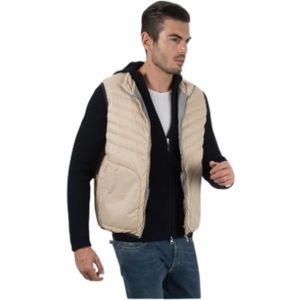 Brunello Cucinelli, Mouwloos Gewatteerd Vest Beige, Heren, Maat:S