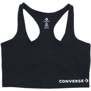 Converse, Shirts Zwart, Dames, Maat:L