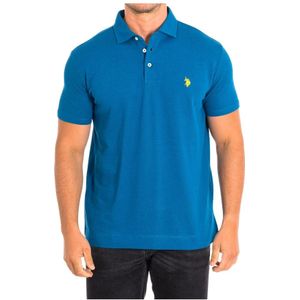 U.s. Polo Assn., Polo Shirts Blauw, Heren, Maat:M