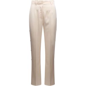 Nanushka, Stijlvolle Vegan Leren Jas Beige, Dames, Maat:M