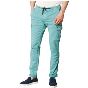 Mason's, Broeken, Heren, Groen, L, Katoen, Extra Slim Cargo Broek in Tencel/Katoen