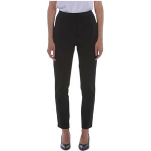 Manila Grace, Zwarte New York Broek Zwart, Dames, Maat:M