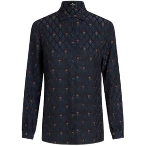 Etro, Blouses & Shirts, Dames, Blauw, XS, Katoen, Casual Katoenen Overhemd voor Mannen