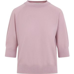 Dries Van Noten, Truien, Dames, Roze, XS, Wol, Roze Tuan Sweater