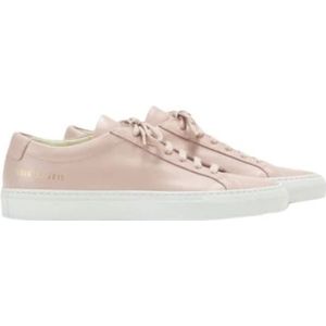 Common Projects, Blush leren sneakers met witte zool Roze, Dames, Maat:37 EU