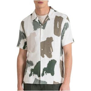 Antony Morato, Overhemden, Heren, Veelkleurig, S, Korte Mouwen Multicolor Shirt Mmss 00171