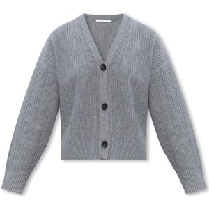 Helmut Lang, Wollen Cardigan Grijs, Dames, Maat:XS