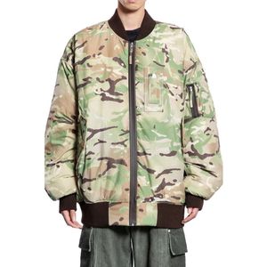 1017 Alyx 9Sm, Jassen, Heren, Veelkleurig, L, Nylon, Camo Nylon Bomber Jas