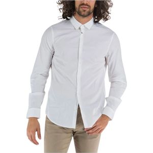 Armani Exchange, Casual Shirts Wit, Heren, Maat:XL