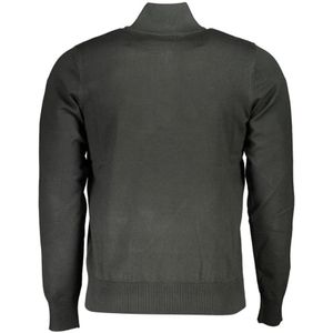 U.s. Polo Assn., Truien, Heren, Groen, L, Nylon, Groene Geborduurde Half-Zip Sweater