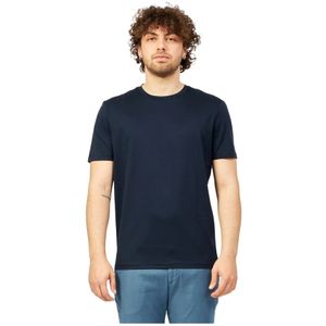 Hugo Boss, T-Shirts Blauw, Heren, Maat:S