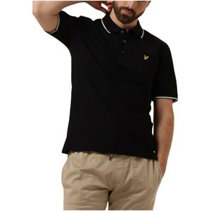 Lyle & Scott, Tops, Heren, Zwart, XS, Katoen, Zwart Tipped Polo Shirt