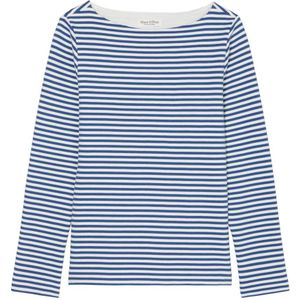 Marc O'Polo, Gestreept langemouwenshirt Blauw, Dames, Maat:2XS