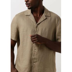 Drykorn, Overhemden, Heren, Beige, S, Linnen, Beige Casual Overhemd Bijan_2 126004