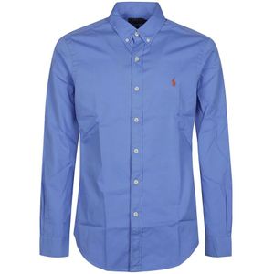 Ralph Lauren, Overhemden, Heren, Blauw, L, Katoen, Sportieve Lange Mouw Shirt