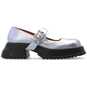 Marni, Schoenen, Dames, Paars, 37 EU, Leer, Mary Jane Schoenen