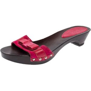 Salvatore Ferragamo Pre-owned, Pre-owned, Dames, Roze, 36 EU, Leer, Pre-owned Leather sandals