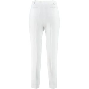 Michael Kors, Broeken, Dames, Wit, 3Xs, Polyester, Gevoerde Crêpe Broek