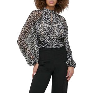 Guess, Blouses & Shirts, Dames, Veelkleurig, S, Polyester, Gouden Leo Touch Blouse