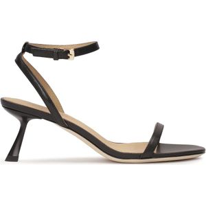 Kazar Studio, Schoenen, Dames, Zwart, 36 EU, Leer, Minimalistische zwarte sandalen met een modieuze hak