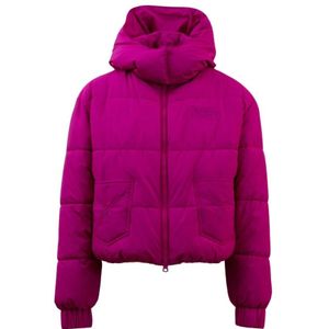 Moschino, Fuchsia Bomberjack met Rits Roze, Dames, Maat:S