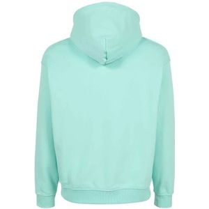 Pharmacy Industry, Sweatshirts & Hoodies, Heren, Groen, S, Katoen, Elegant groen sweatshirt met capuchon en rits