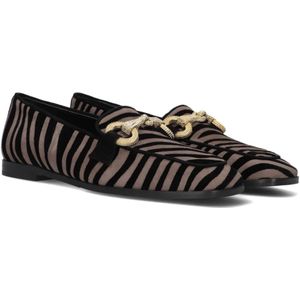 Pedro Miralles, Schoenen, Dames, Veelkleurig, 39 EU, Suède, Zebra Print Loafers