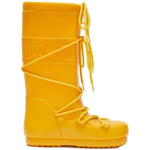 Moon Boot, Schoenen, Dames, Geel, 37 EU, Ruimte Regenlaarzen Hoog Geel