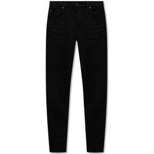 Amiri, Jeans, Heren, Zwart, W31, Katoen, Zwarte Skinny Stack Jeans