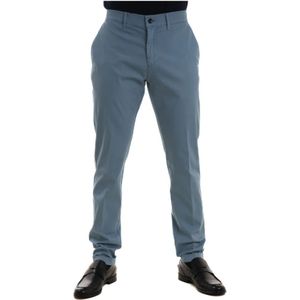 Harmont & Blaine, Slim Fit Chino Broek Blauw, Heren, Maat:5XL