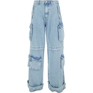 Icon Denim, Jeans, Dames, Blauw, W24, Katoen, Loose-fit Jeans