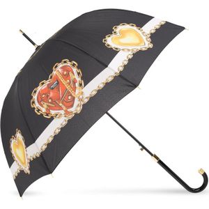 Moschino, Accessoires, unisex, Zwart, ONE Size, Paraplu met logo