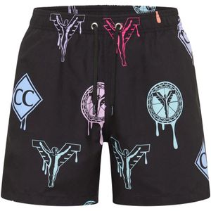 Carlo Colucci, Badkleding, Heren, Veelkleurig, L, Sportieve Beachvolleybal Surf Zwemshorts