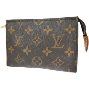 Louis Vuitton Vintage, Tweedehands Canvas handtassen Bruin, Dames, Maat:ONE Size